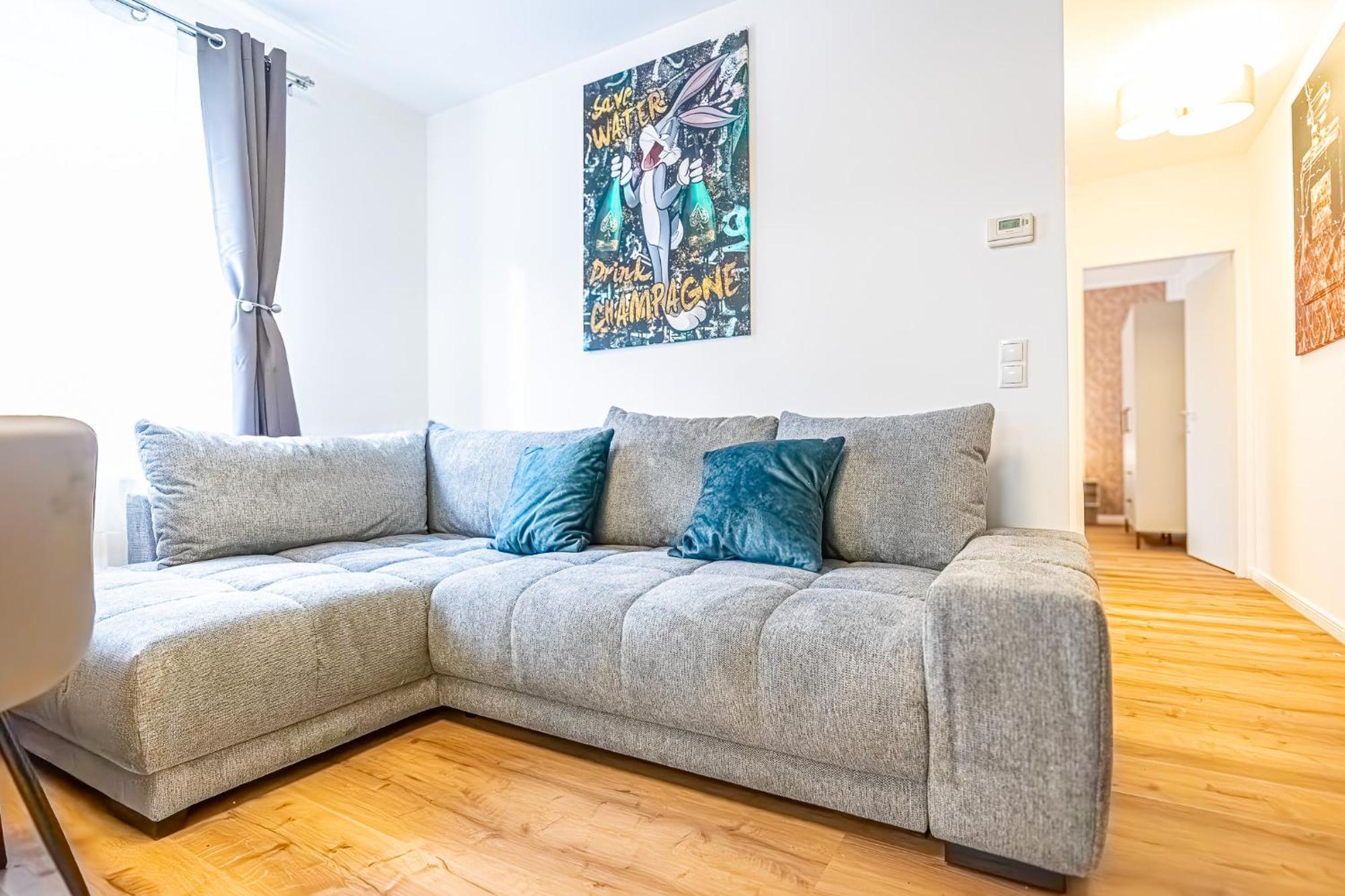 Charming 1Br And 1Lr Apt Modern Design Donaustadt Wina Bagian luar foto
