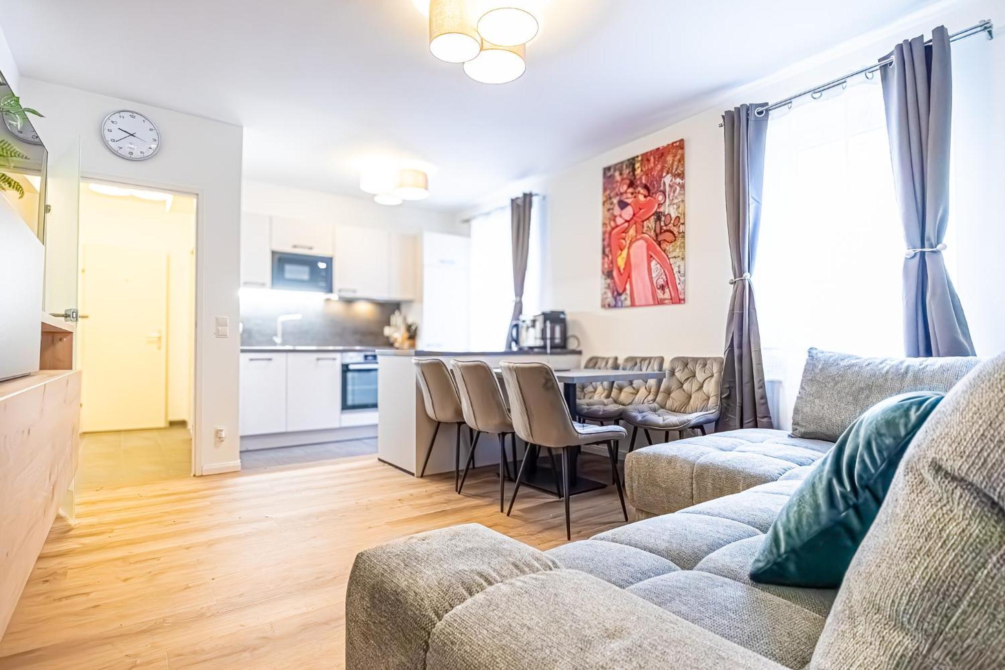 Charming 1Br And 1Lr Apt Modern Design Donaustadt Wina Bagian luar foto