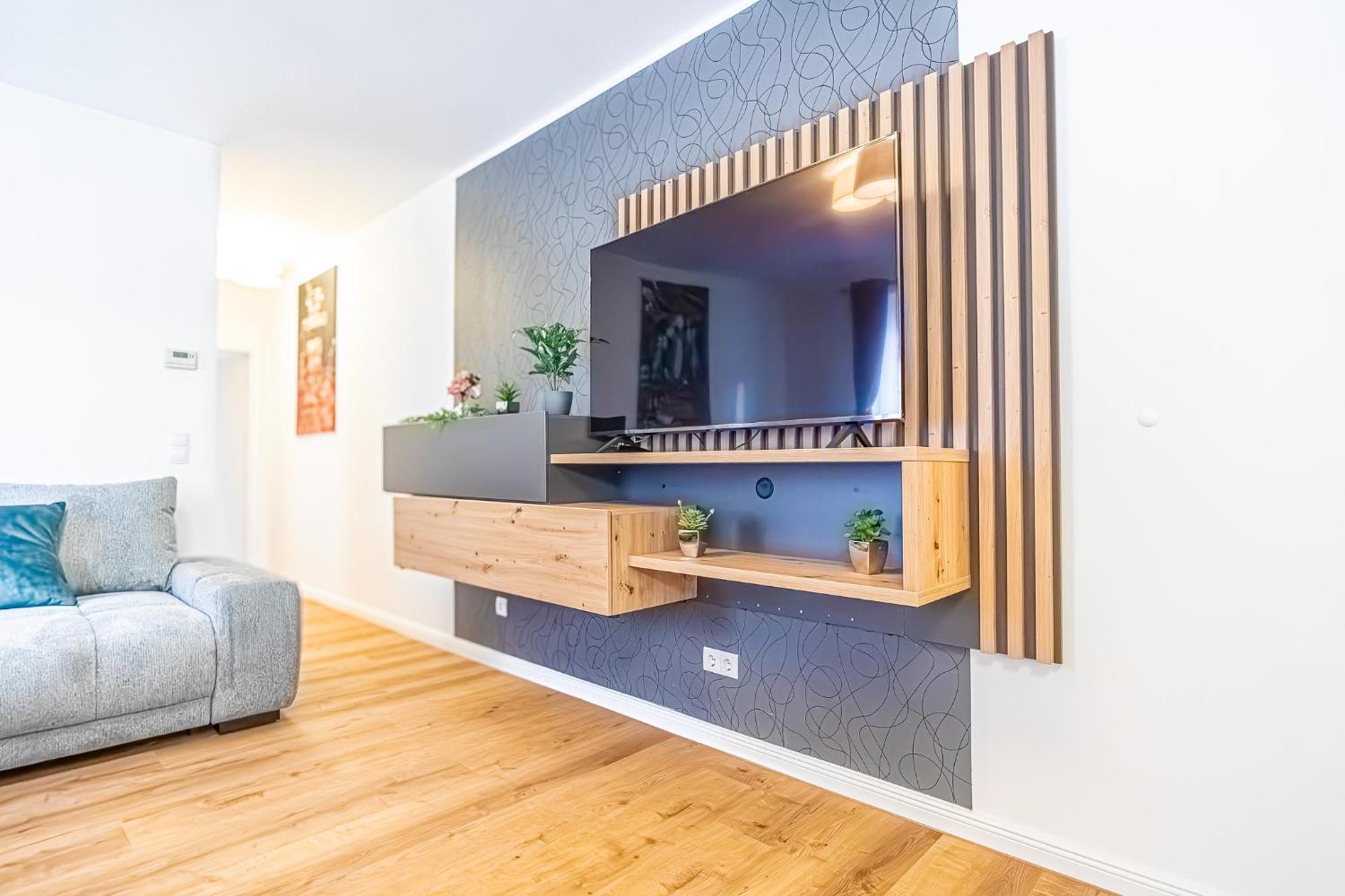 Charming 1Br And 1Lr Apt Modern Design Donaustadt Wina Bagian luar foto